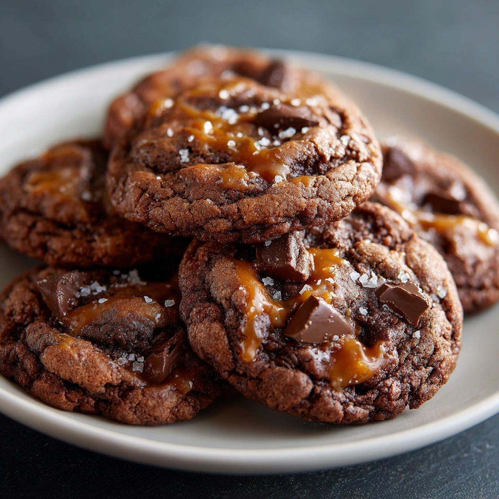 Salted Caramel Toffee Chocolate Cookies: Indulge Today!