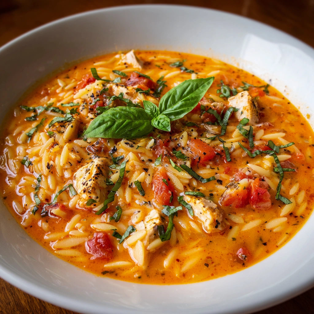 Creamy Tomato Chicken Orzo Soup: A Delightful Recipe Awaiting You!