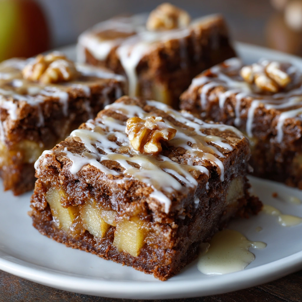 Apple Brownies with Maple Glaze: A Sweet Delight Awaits!