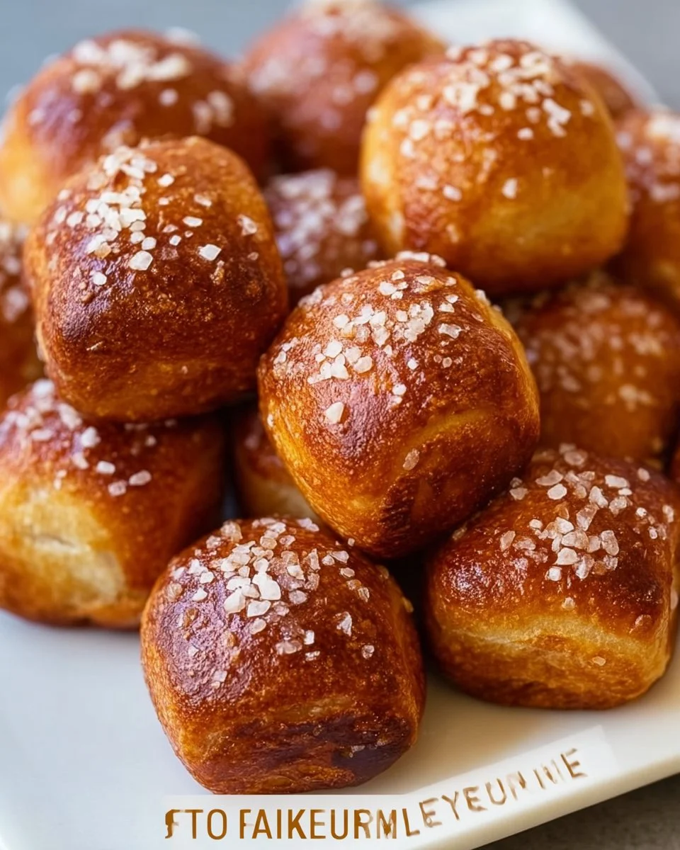 Quick and easy 10-minute pretzel bites ready to serve.