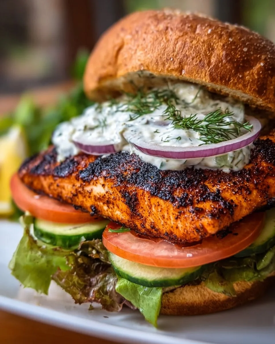 Blackened Salmon Sandwich