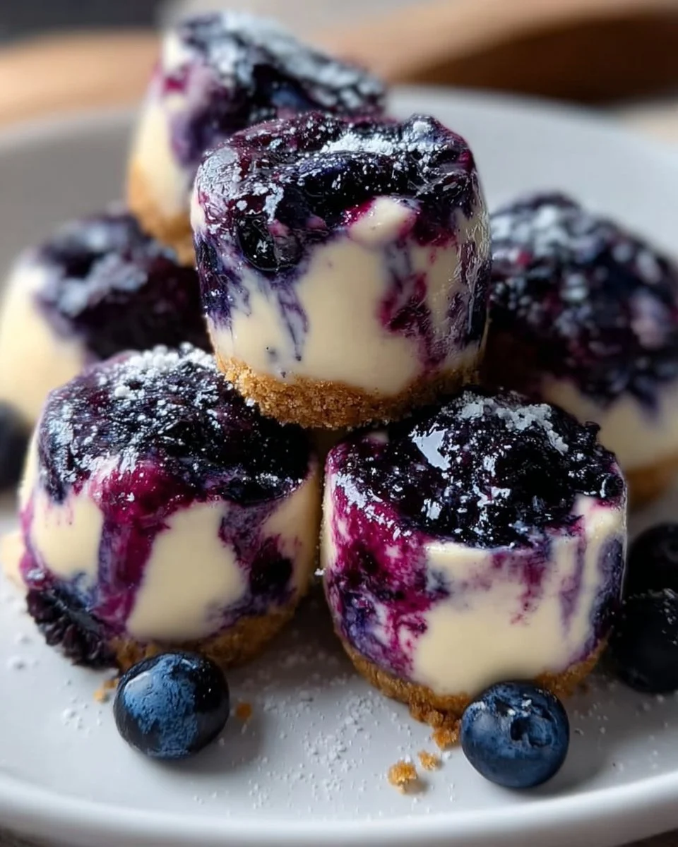 Blueberry Cheesecake Bites