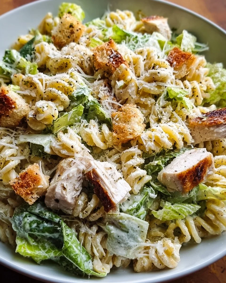 Chicken Caesar Pasta Salad Recipe