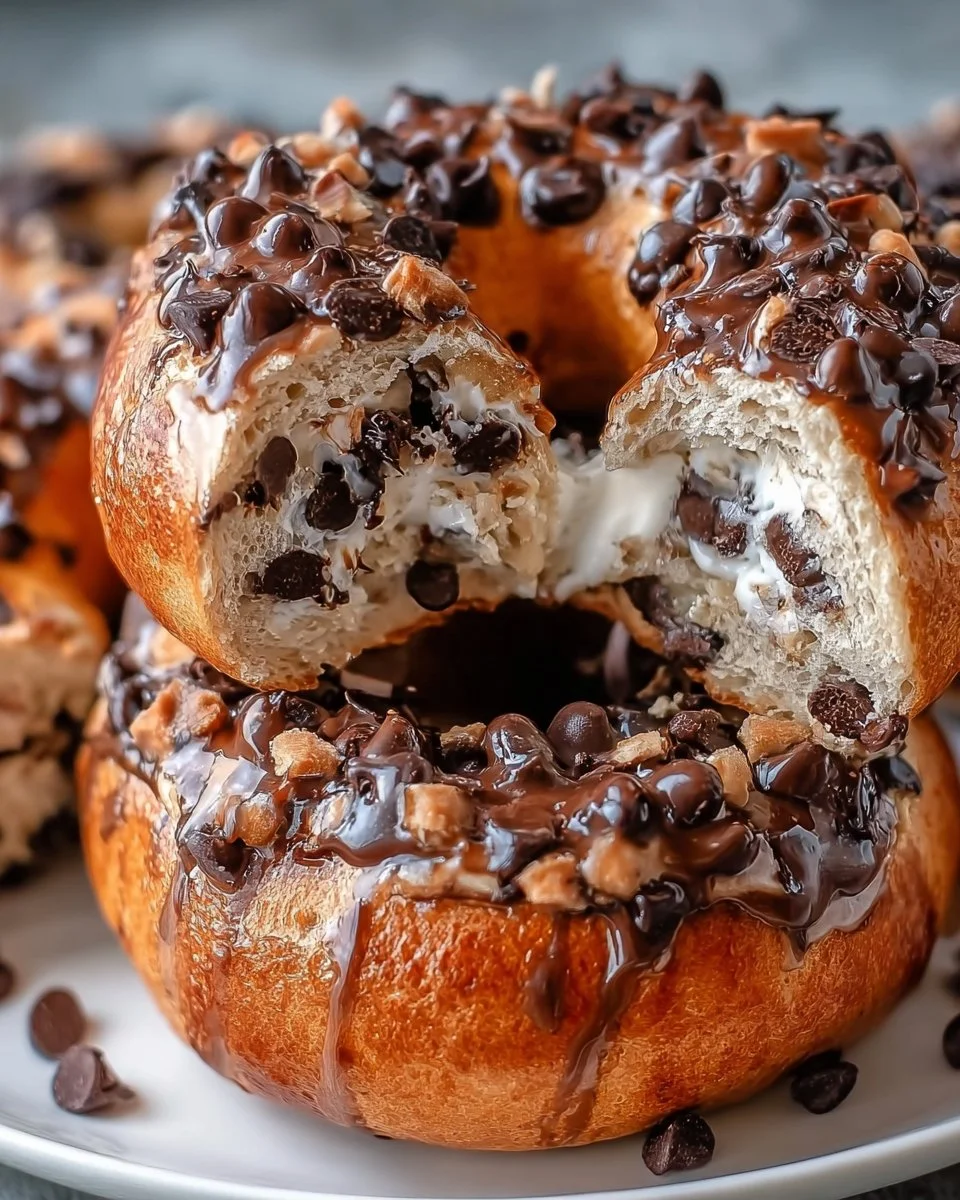 Chocolate Chip Protein Bagels