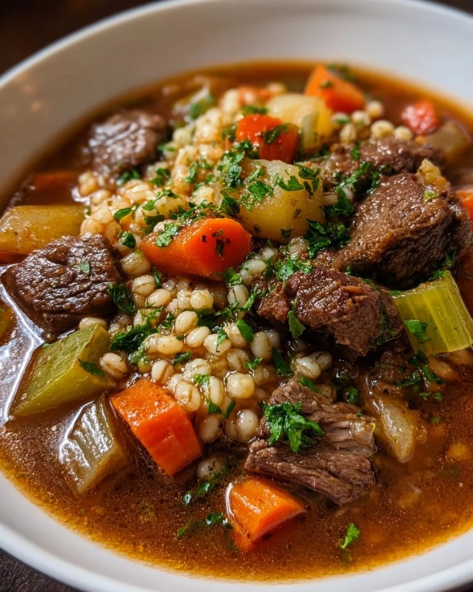 Guinness Beef Barley Stew