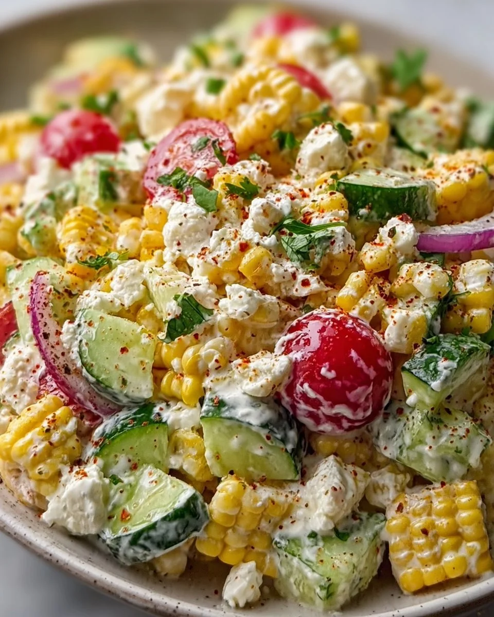 Street Corn Creamy Cucumber Salad That’s Perfect for Summer Fun