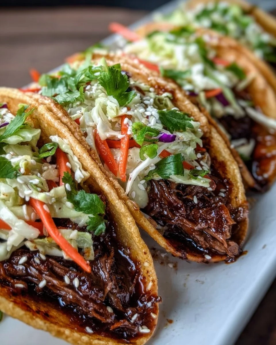 Crockpot Korean Beef Tacos