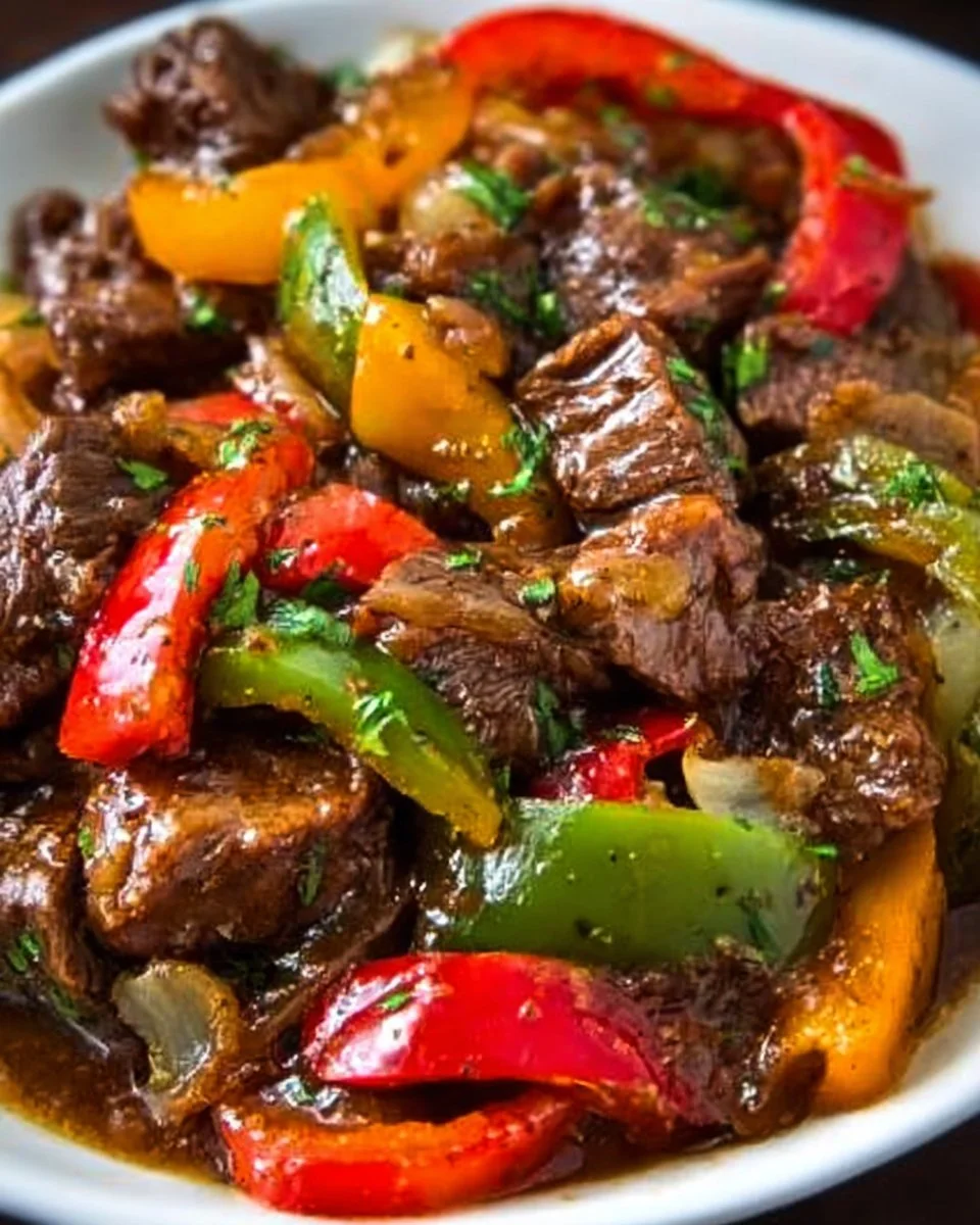 Crockpot Pepper Steak