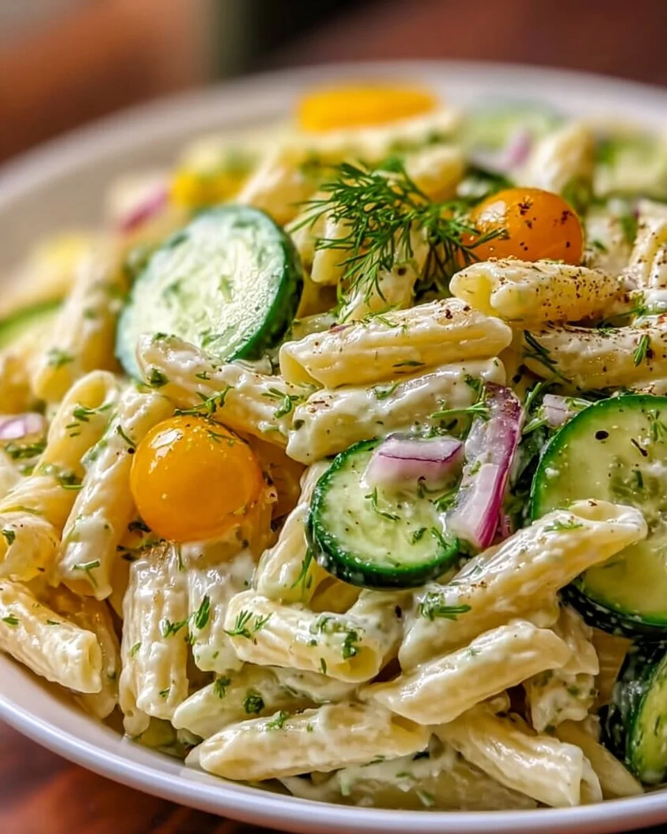 Cucumber Pasta Salad