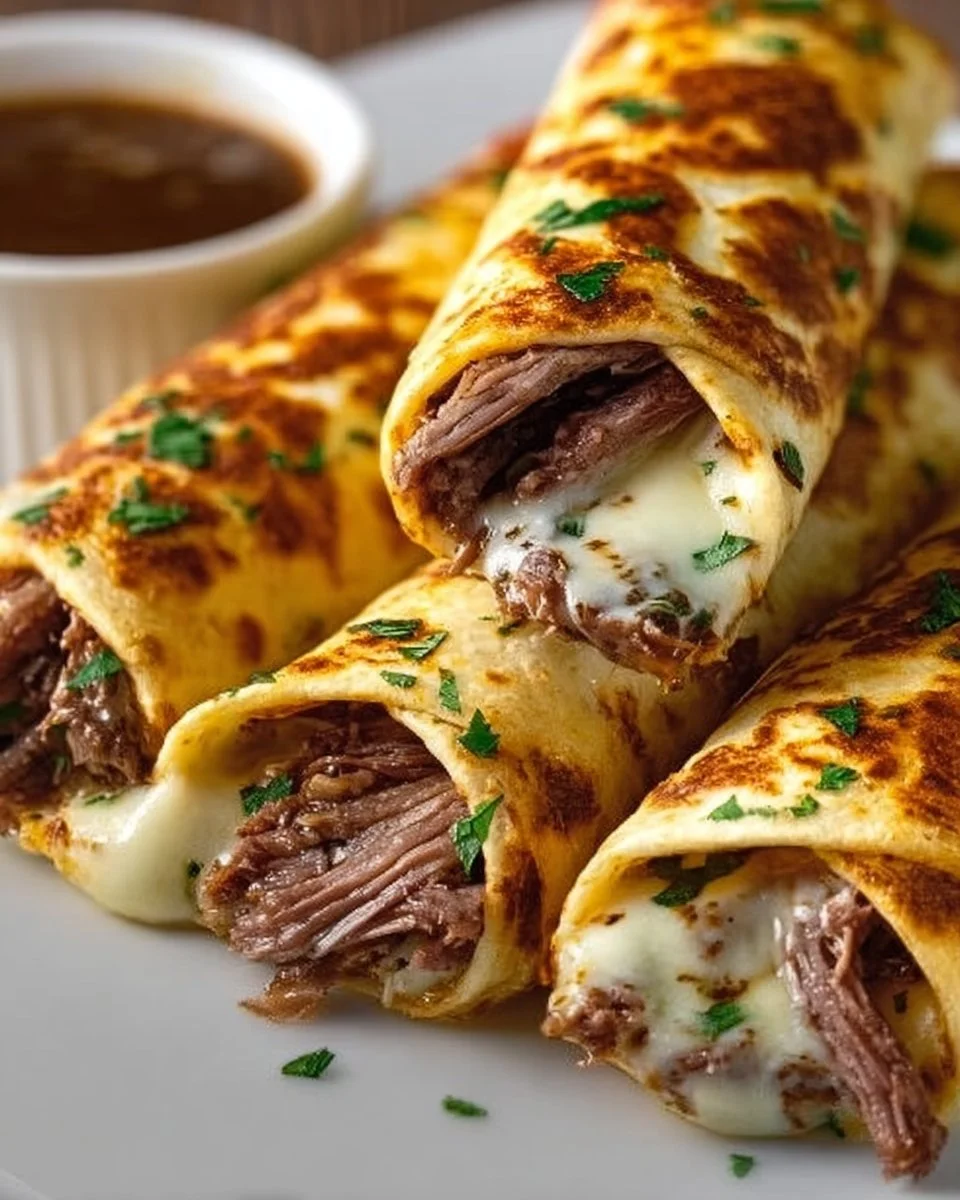 Delicious French Dip Tortilla Roll Ups for Quick Comfort Food