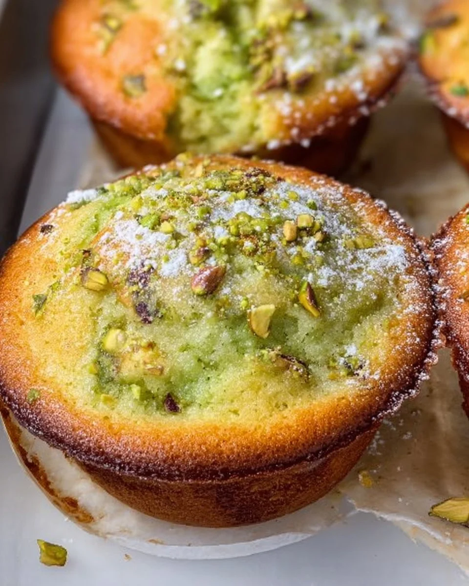 Easy Bakery-Style Pistachio Muffins