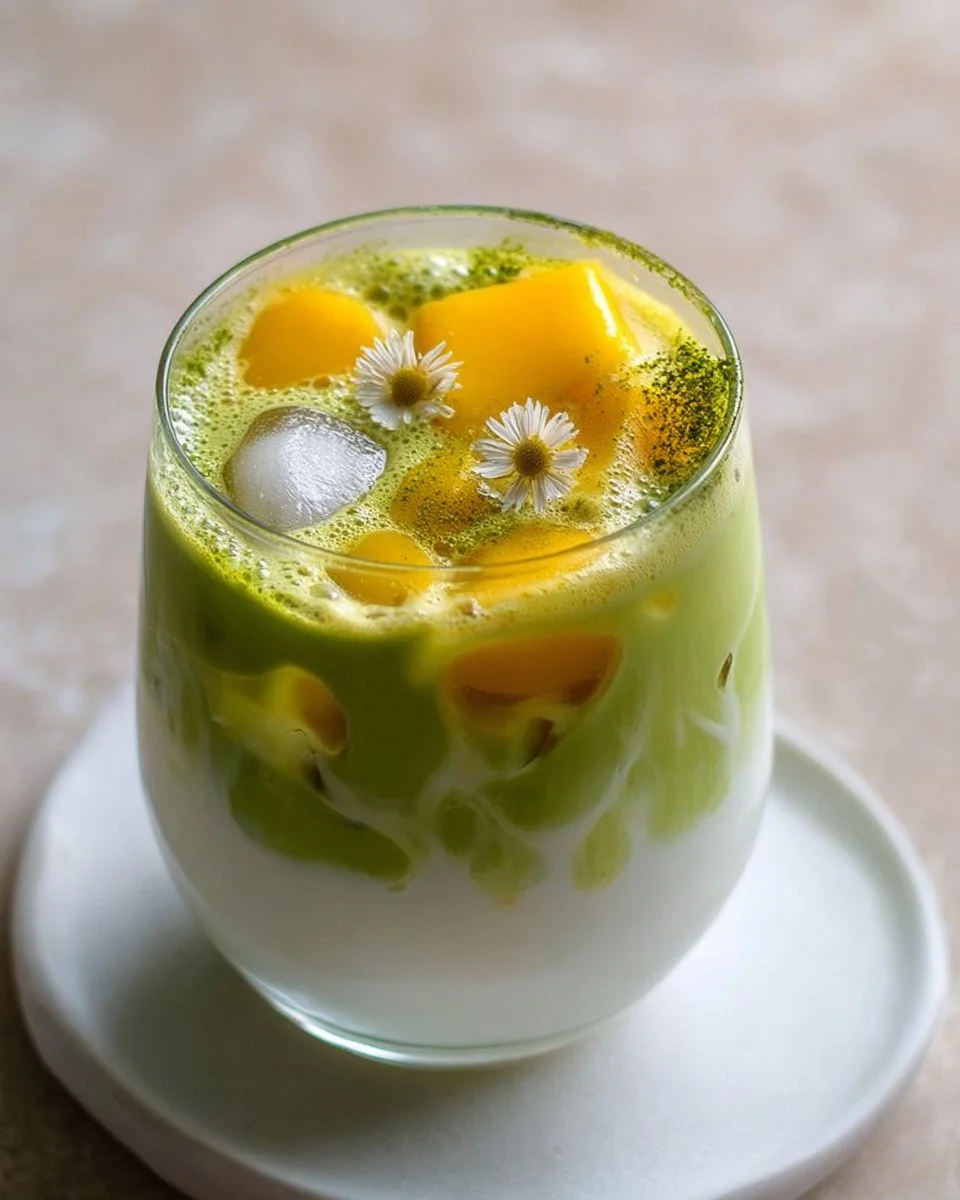 Iced Mango Matcha Latte Recipe for a Refreshing Summer Drink