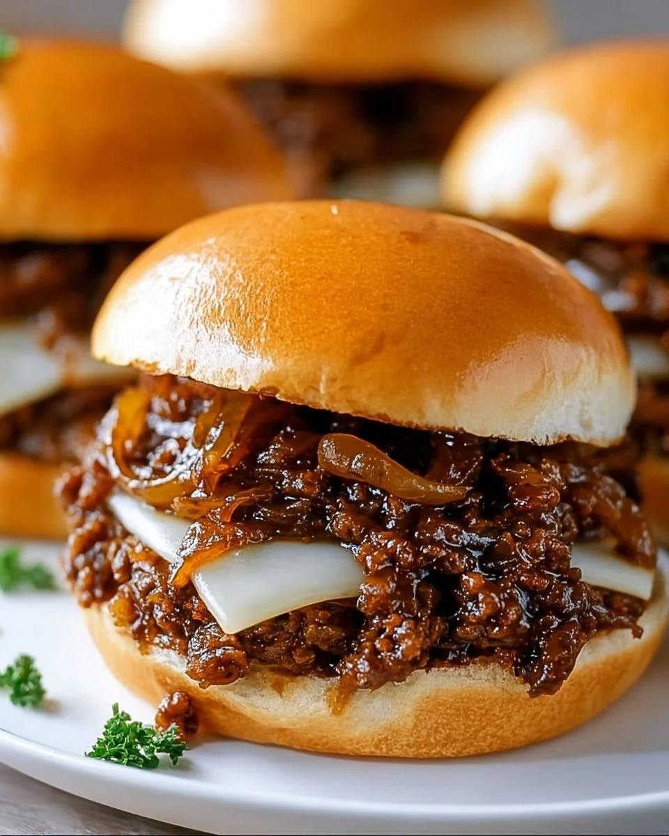 Irresistible French Onion Beef Sloppy Joes