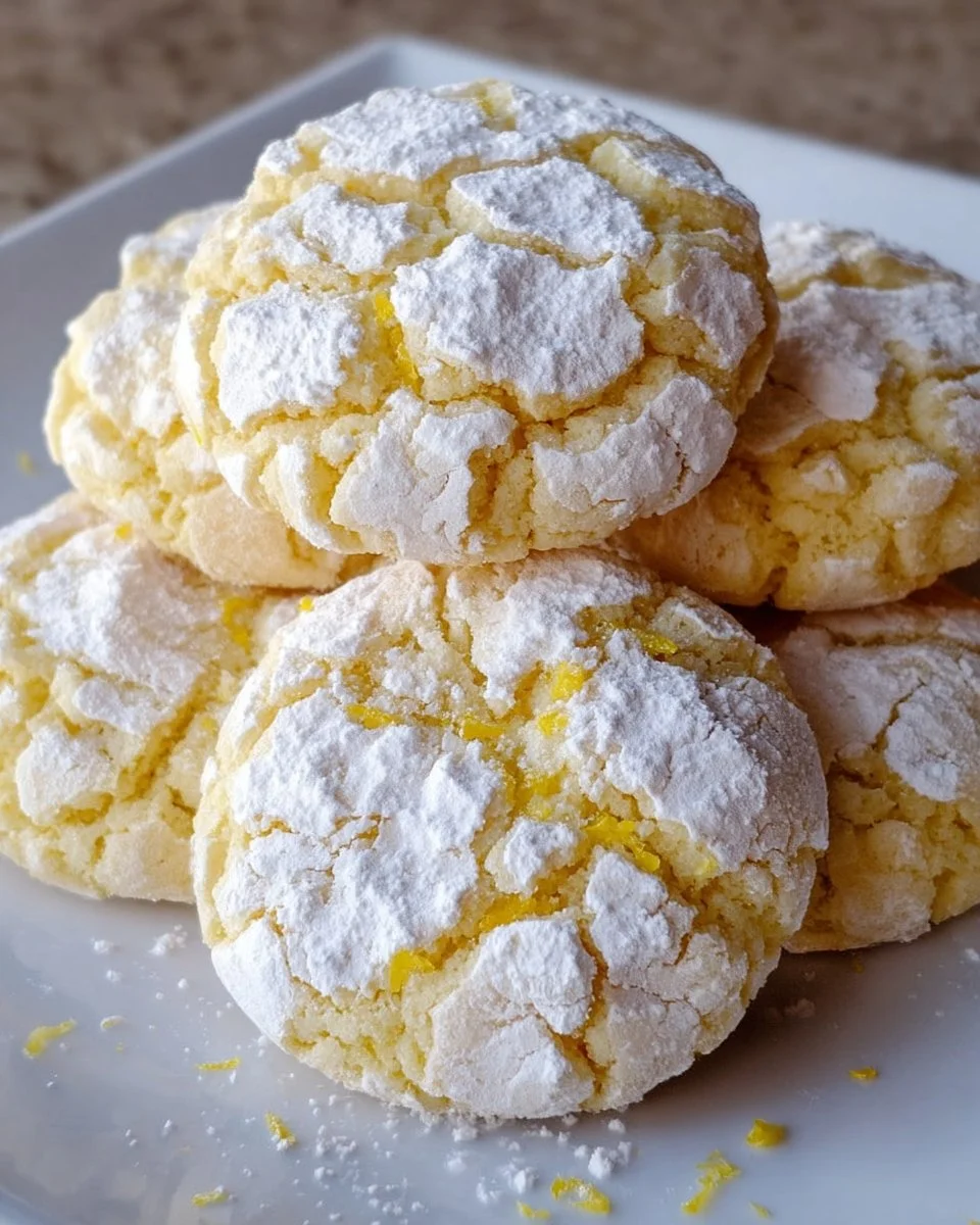 Lemon Crinkle Cookies