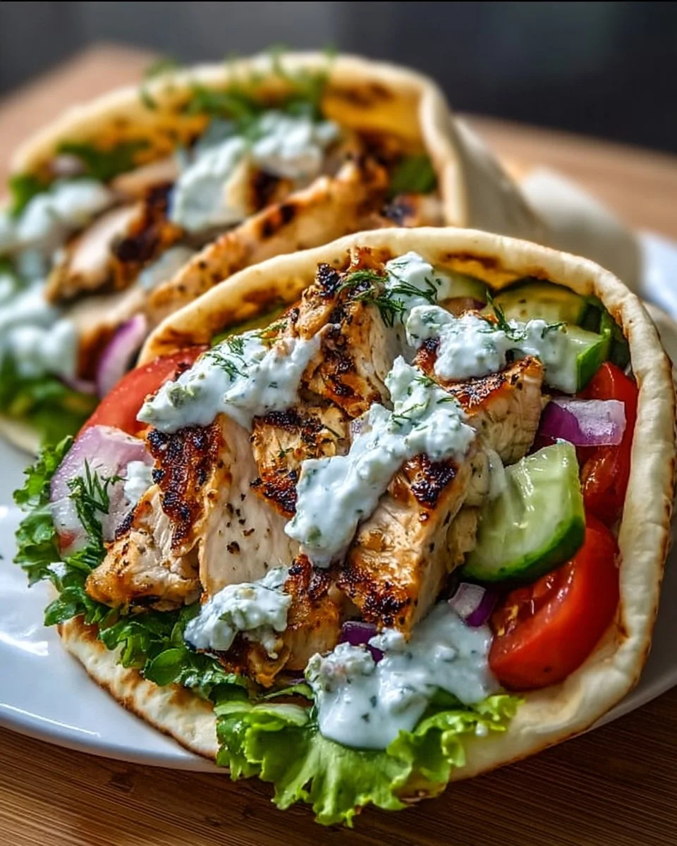 Mediterranean Chicken Gyros