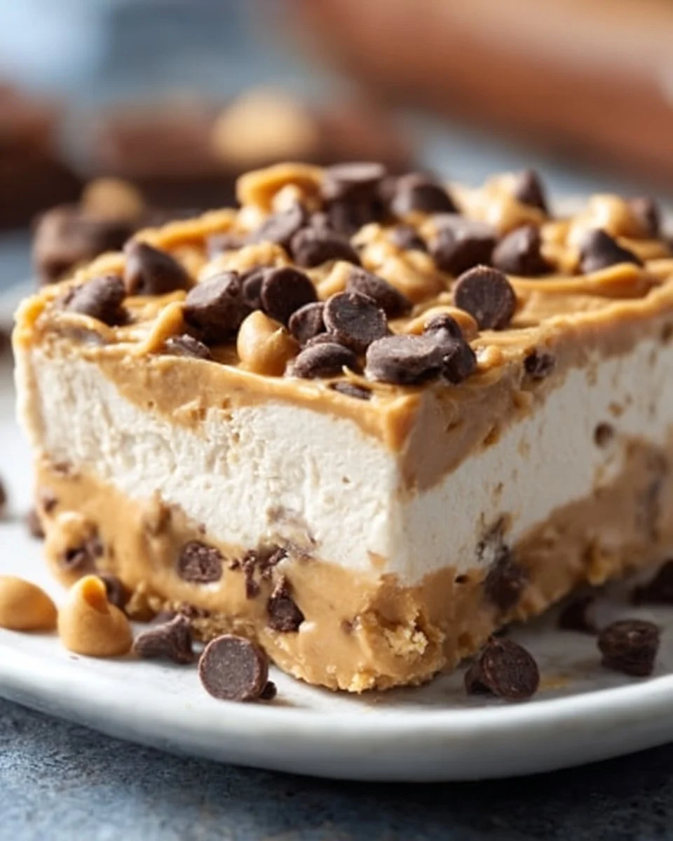 Peanut Butter Frozen Yogurt Bars