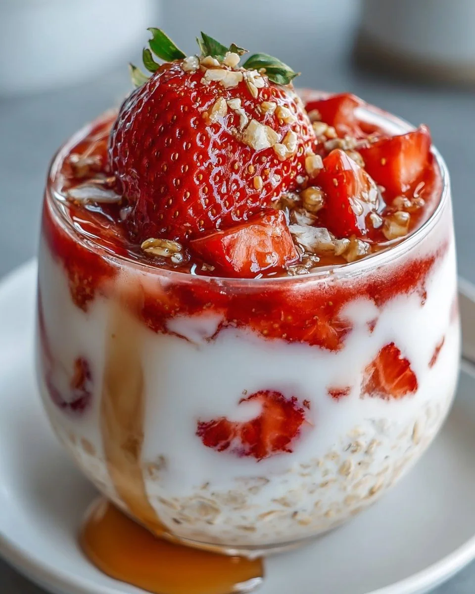 Strawberry Overnight Oats