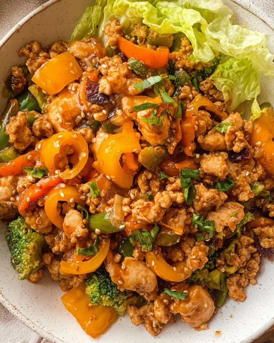 Asian Ground Chicken Stir Fry