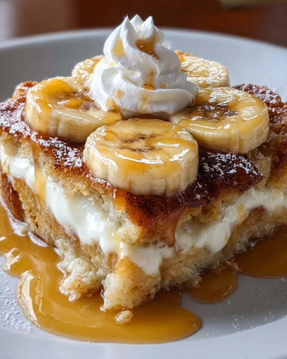 Banana Cream Cheese Cobbler
