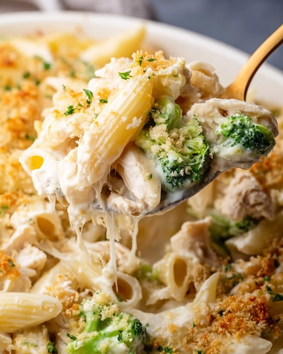 Chicken Alfredo Bake