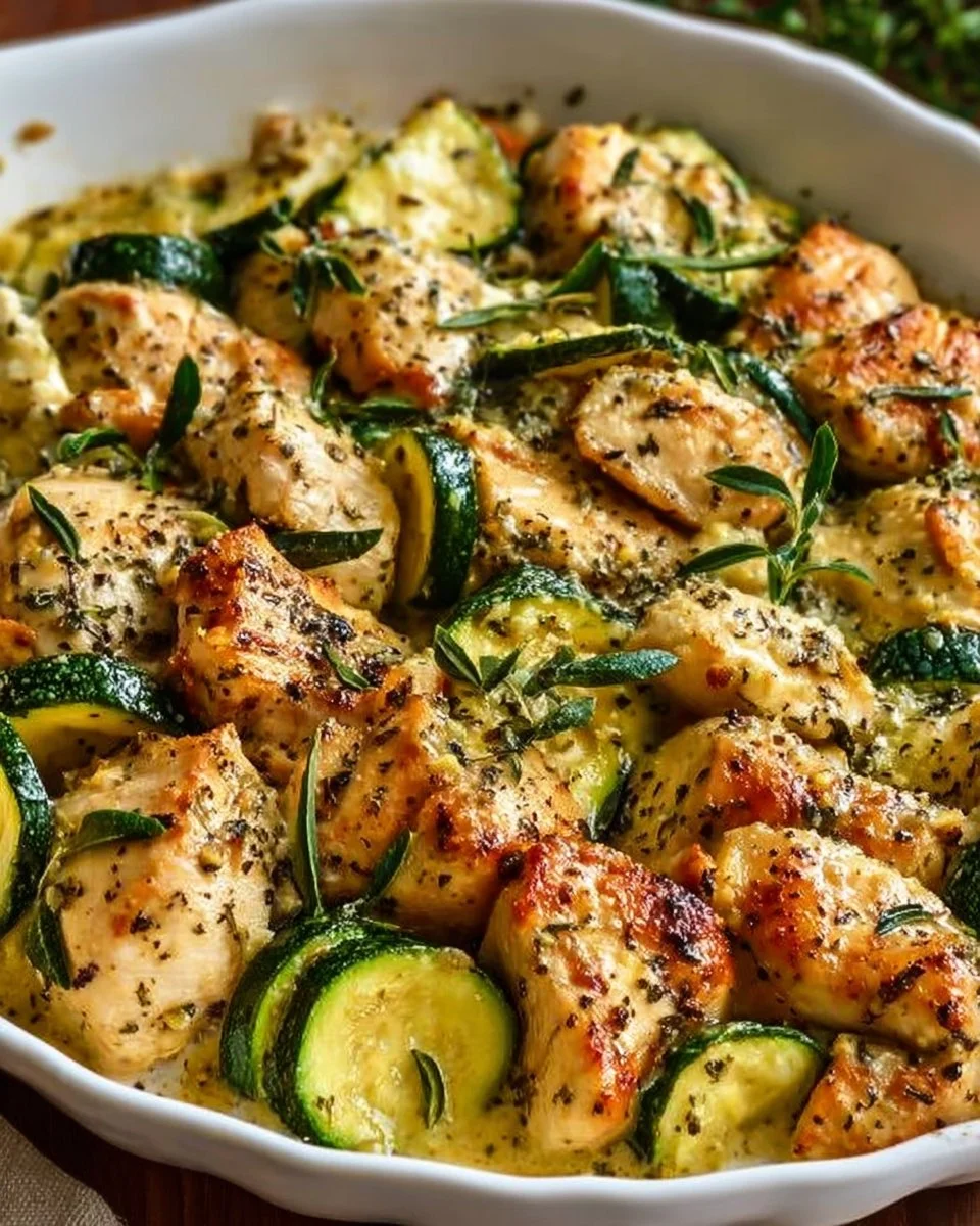 Chicken and Zucchini Skillet