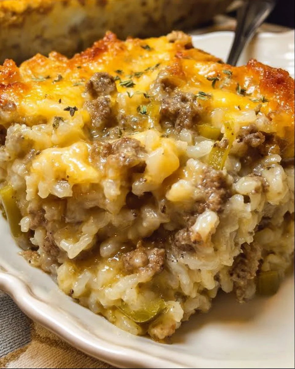 Ground Beef and Rice Casserole