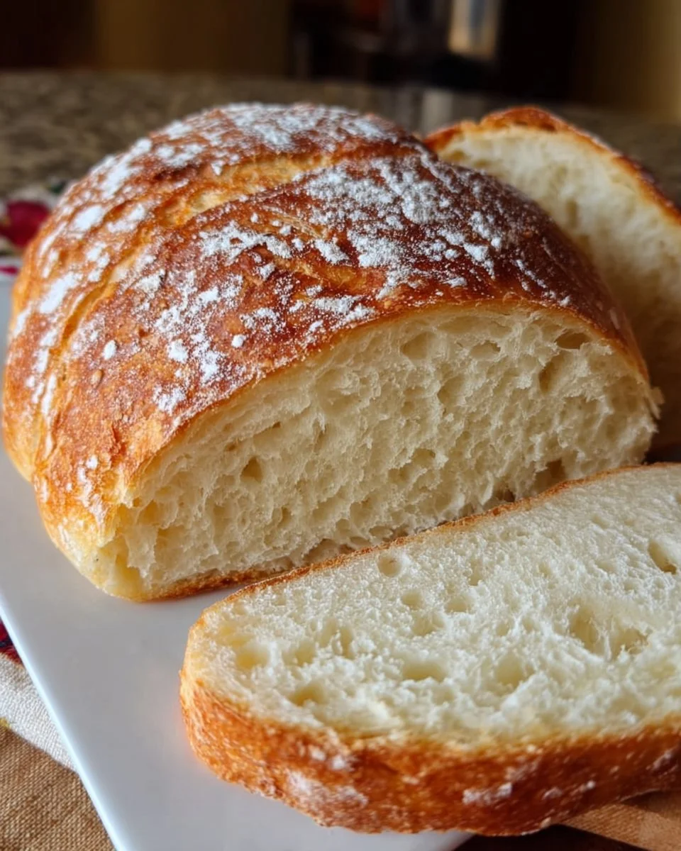 Homemade No-Knead Sandwich Bread