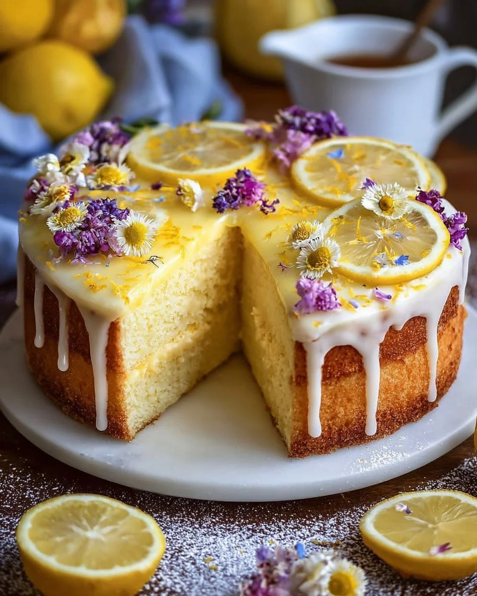 Juicy Lemon Mascarpone Cake