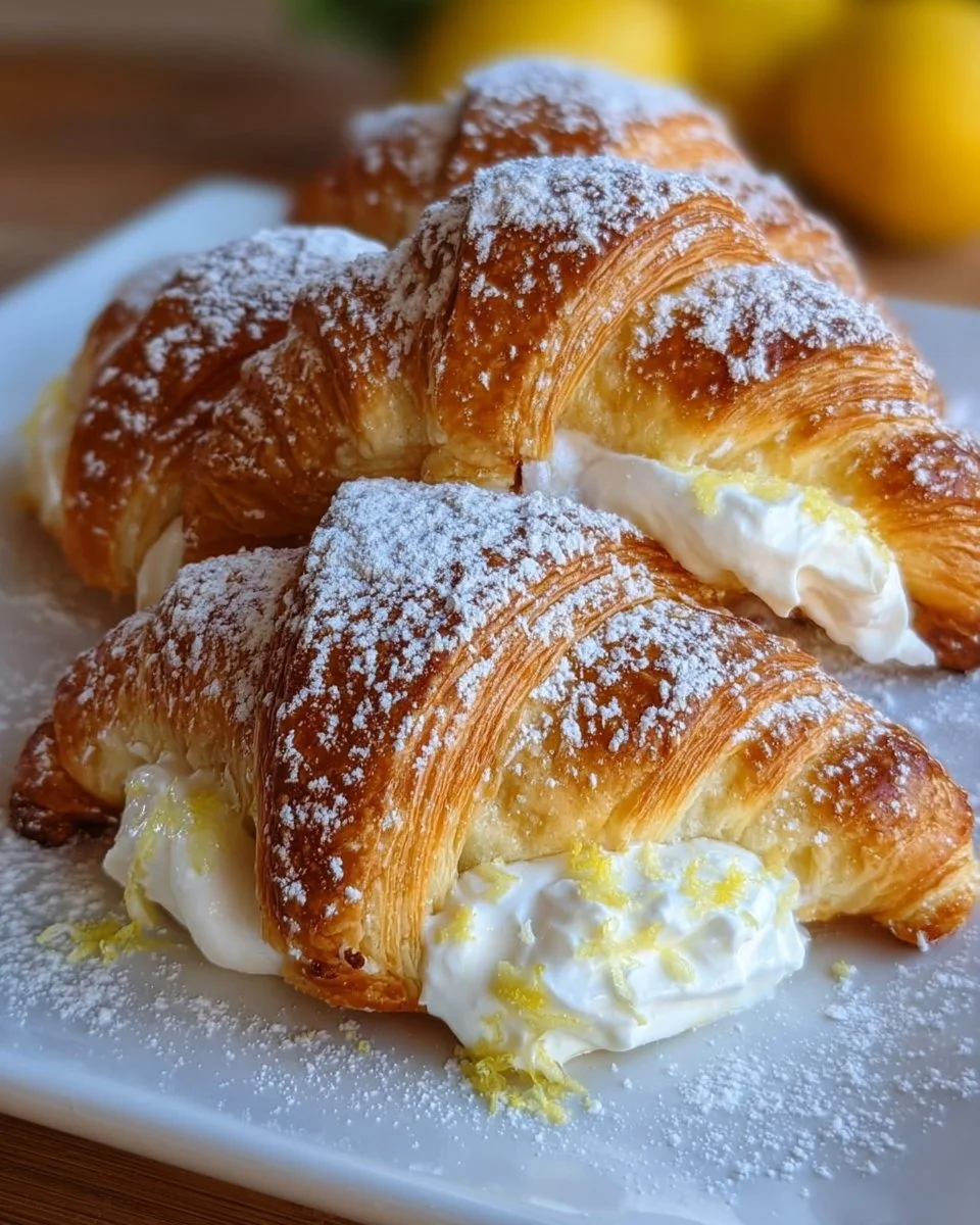 Lemon Cream Cheese Crescent Rolls