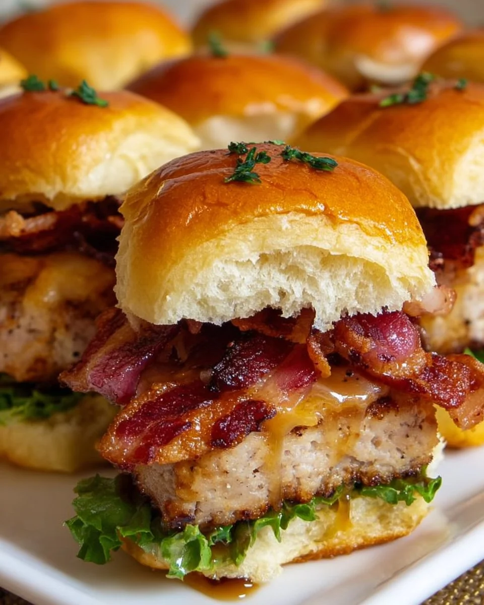 Maple Bacon Turkey Sliders