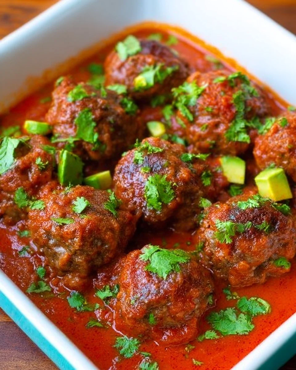 Mexican Beef Meatballs