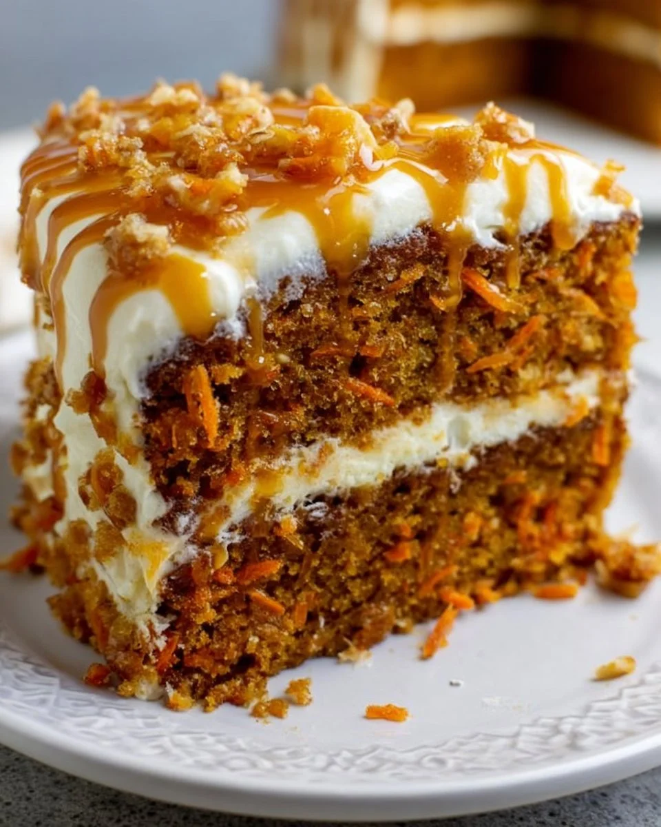 Salted Caramel Carrot Cake