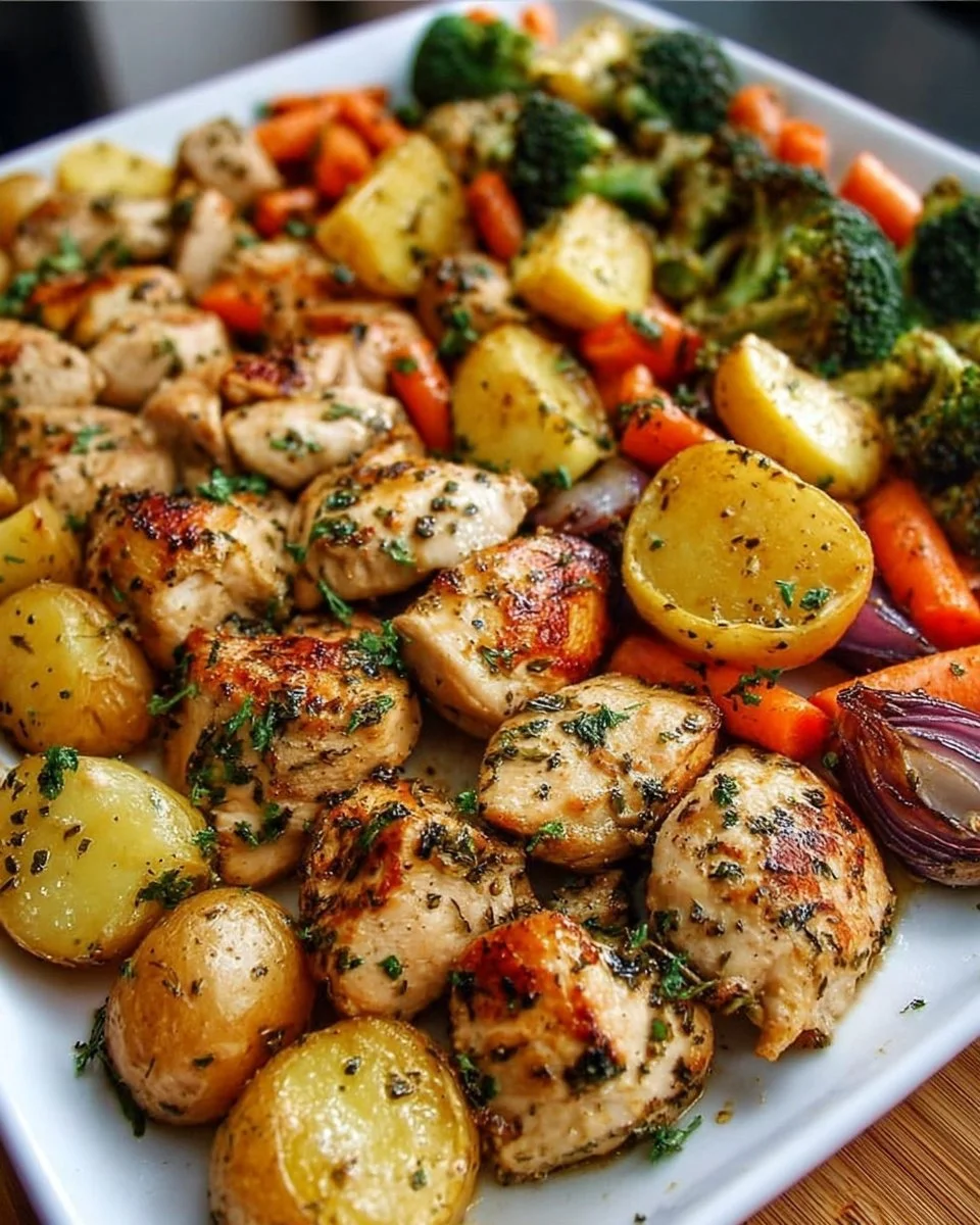 Sheet Pan Lemon Herb Chicken and Vegetables