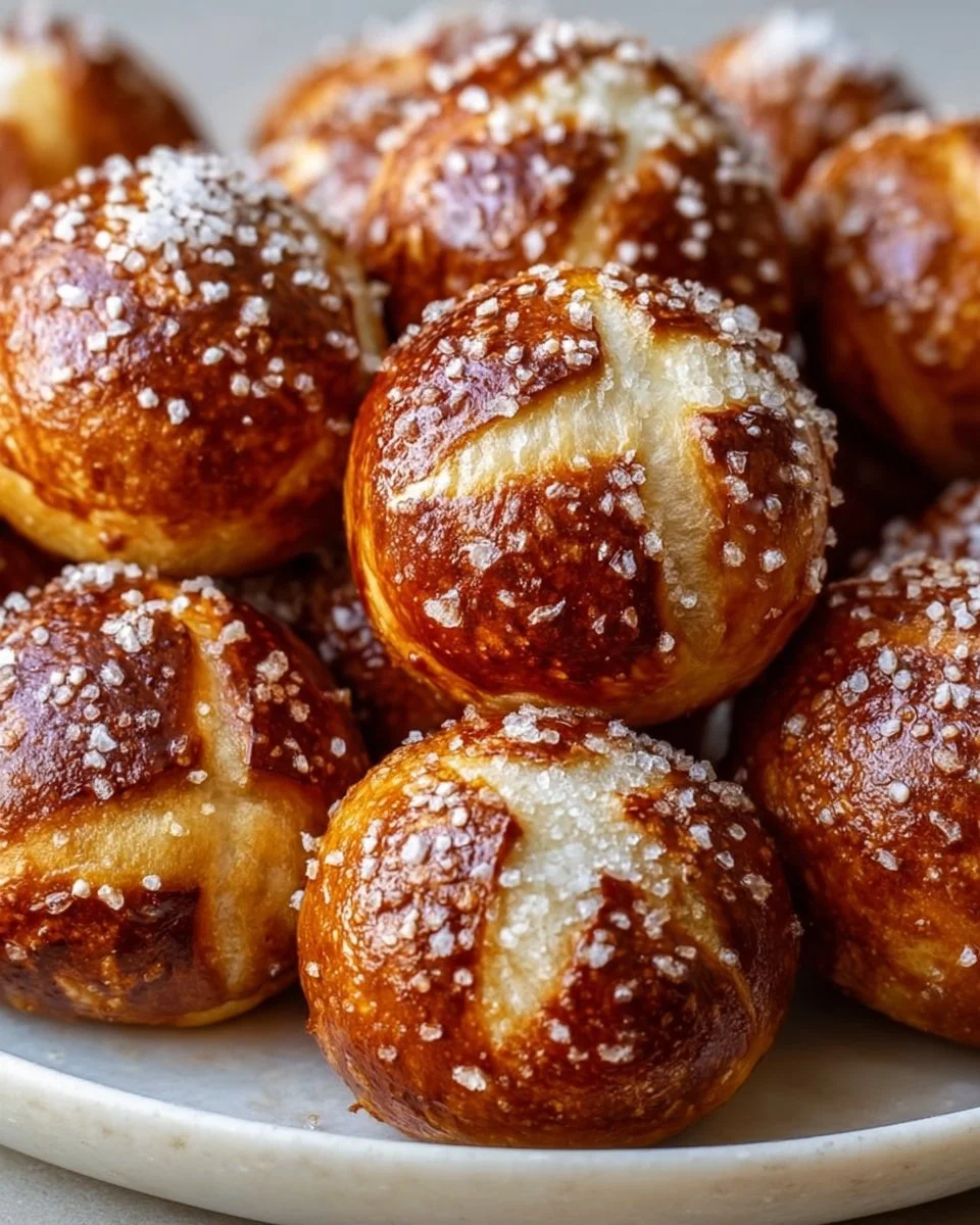 Soft &amp; Chewy Sourdough Pretzel Bites