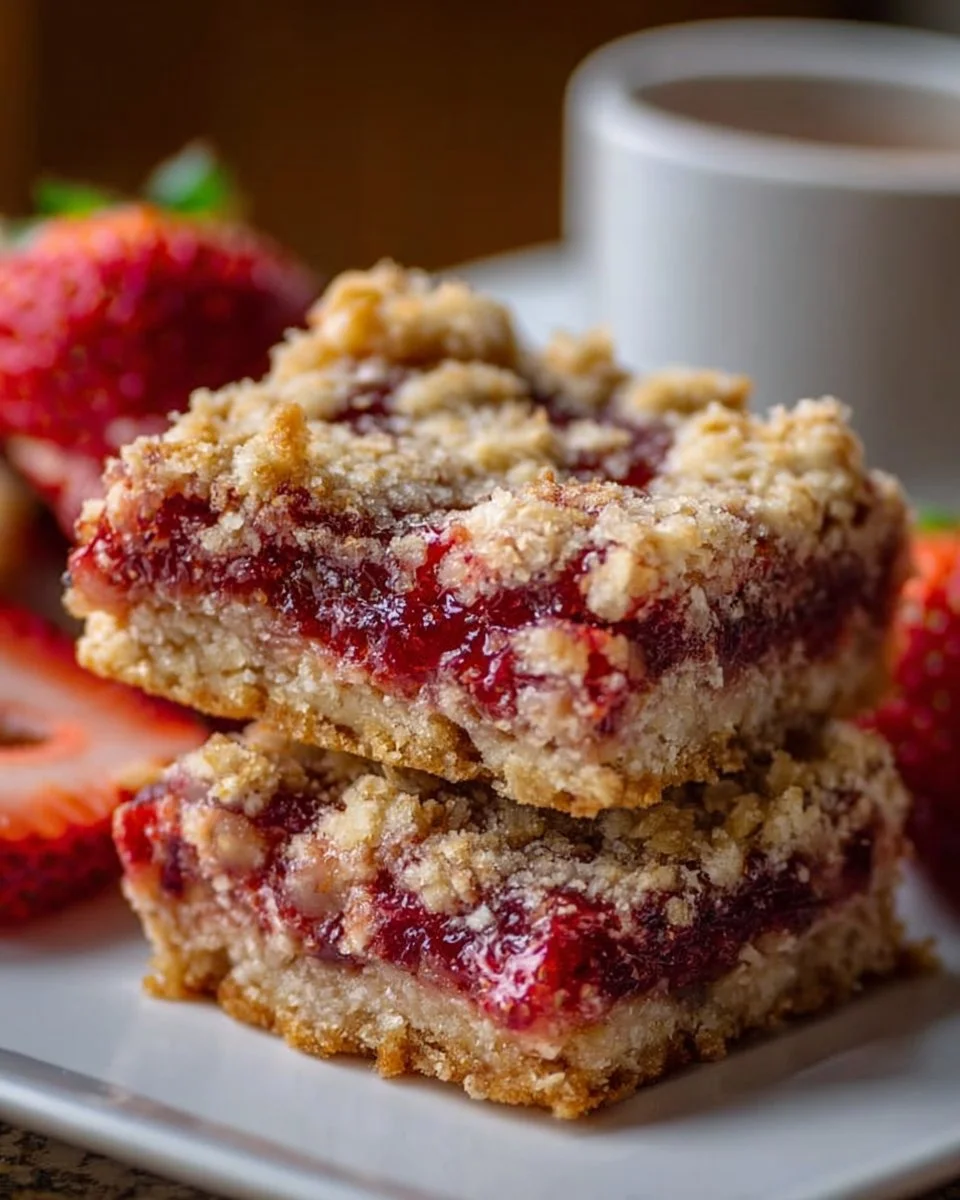 Strawberry Oatmeal Bars