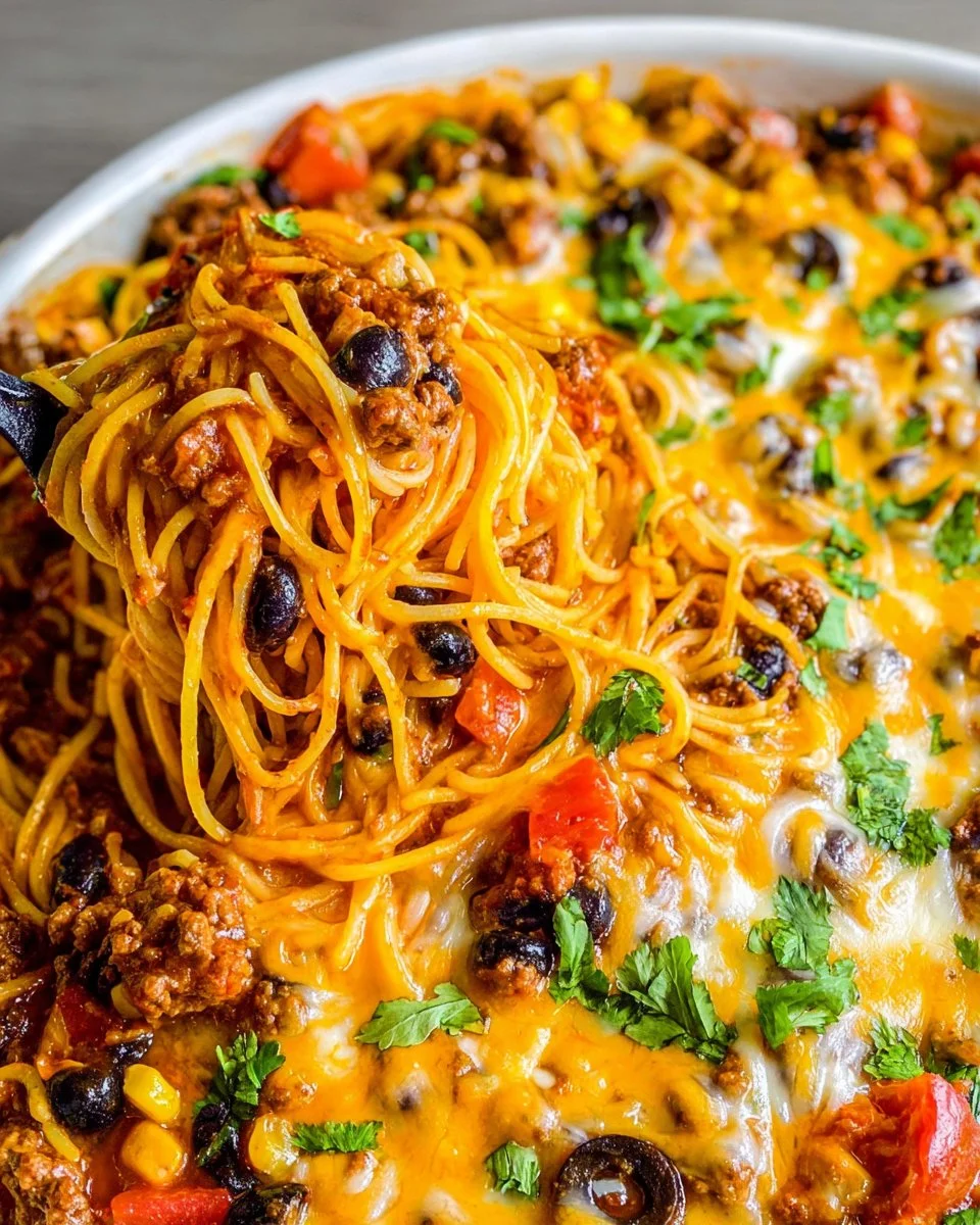 Taco Spaghetti Bake