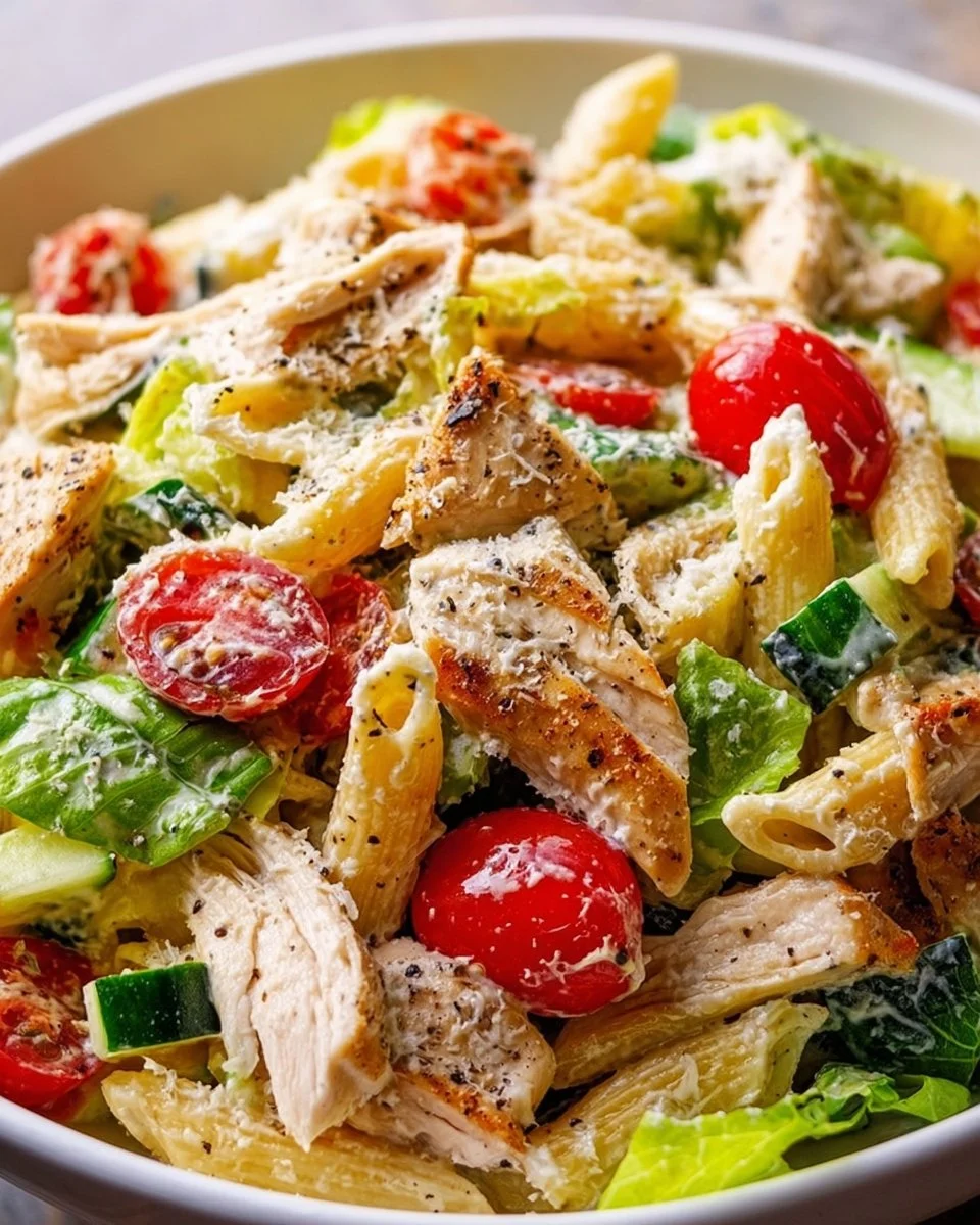 Chicken Caesar Pasta Salad