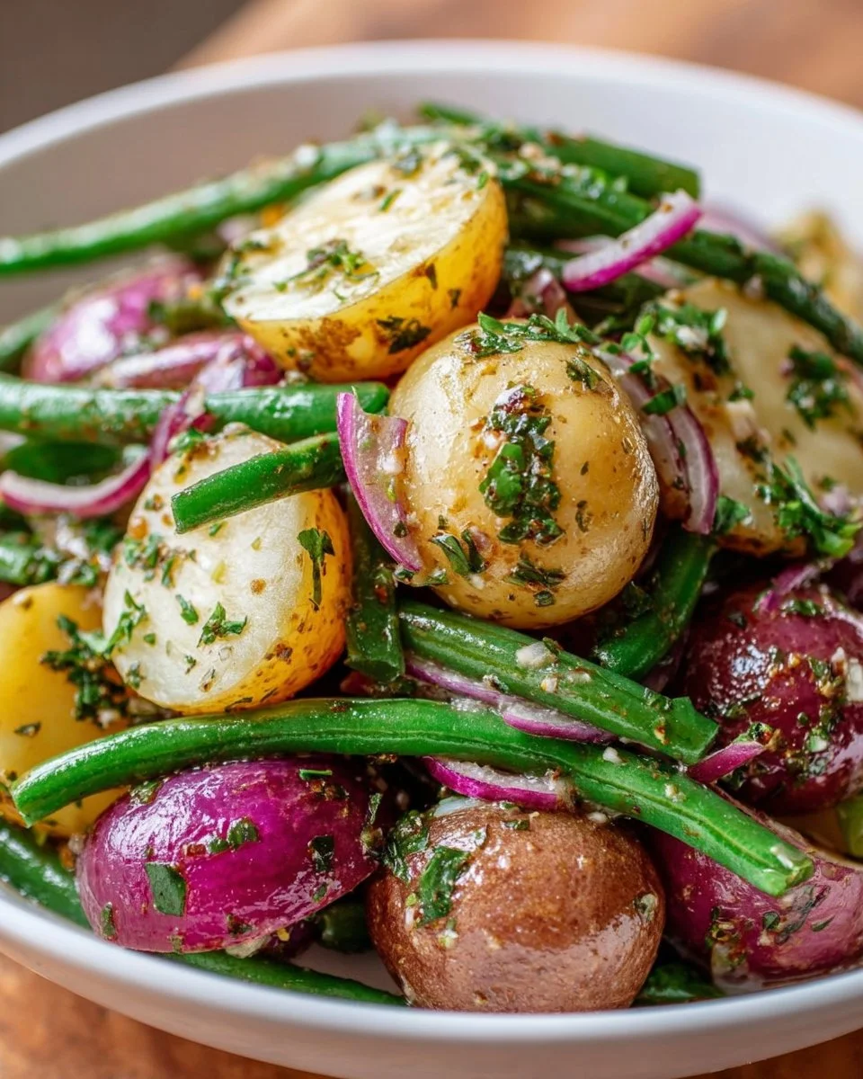 French Potato Salad with Green Beans