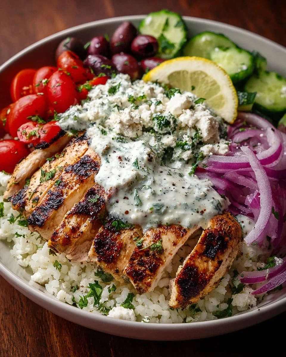 Mediterranean Grilled Chicken Bowl