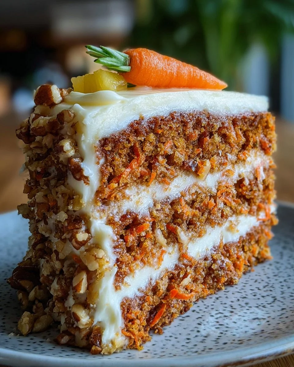 Moist Hawaiian Carrot Cake With Pineapple