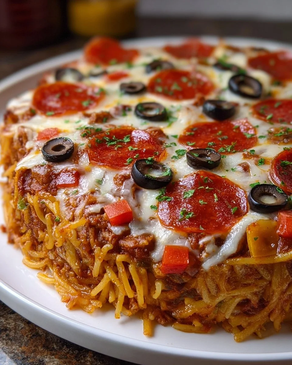 Spaghetti Pizza Casserole